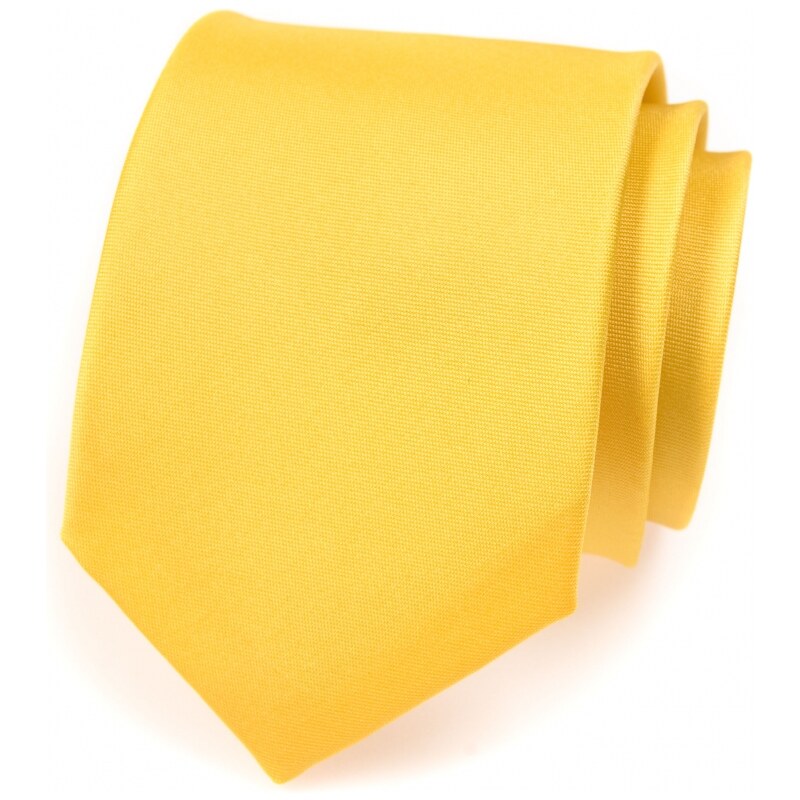 Krawatte AVANTGARD matt gelb