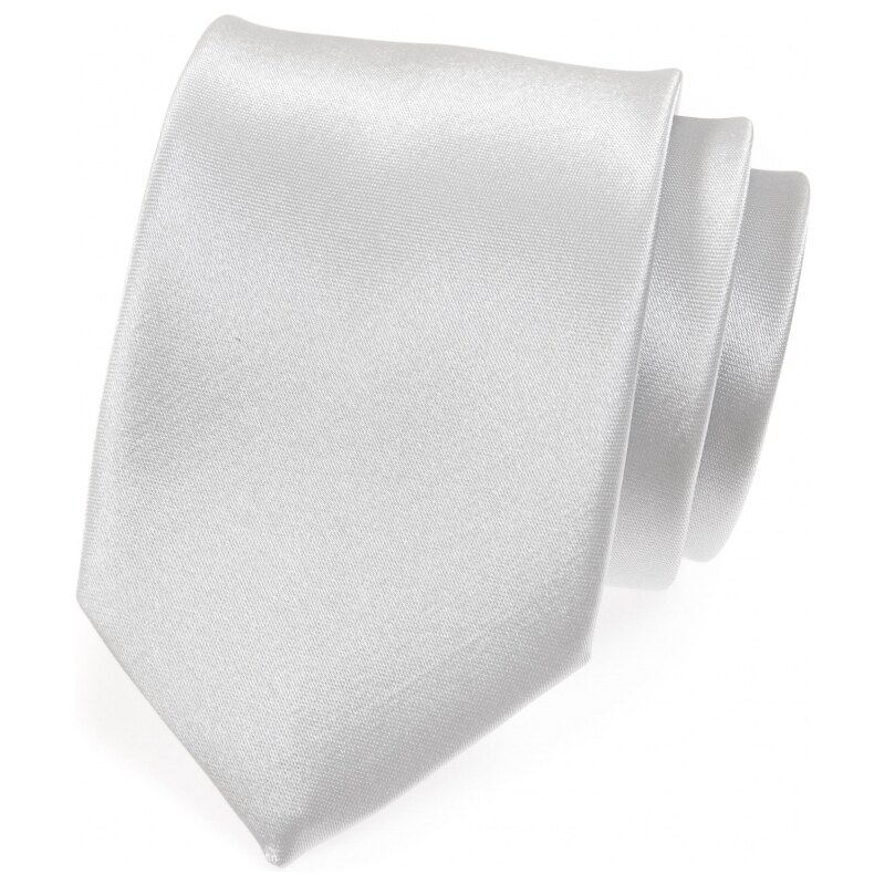 Avantgard Glatte silberne Krawatte