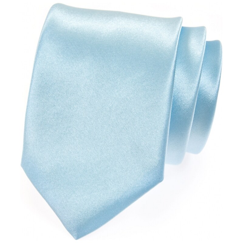 Avantgard Krawatte hellblau Glanz