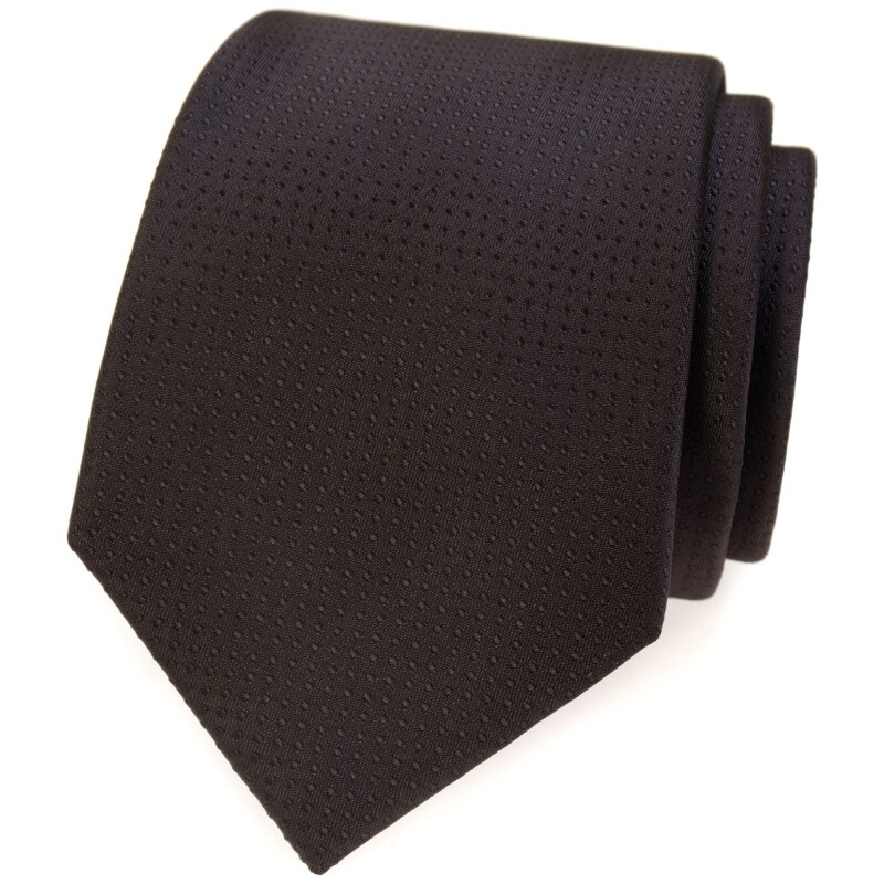 Avantgard Braune Krawatte mit gepunkteter Struktur