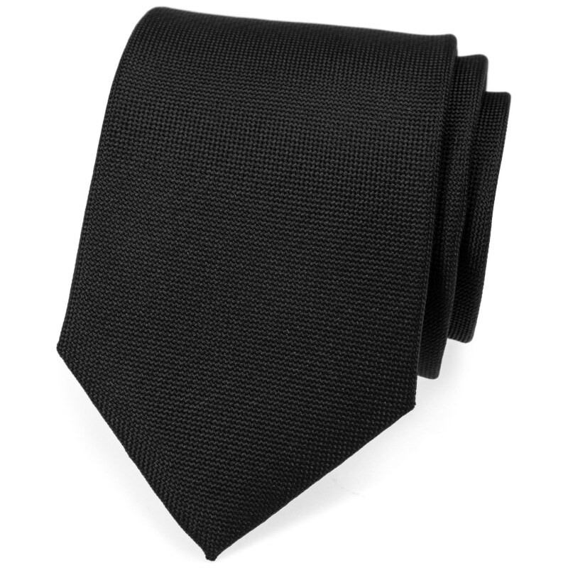 Avantgard Krawatte SLIM schwarz matt