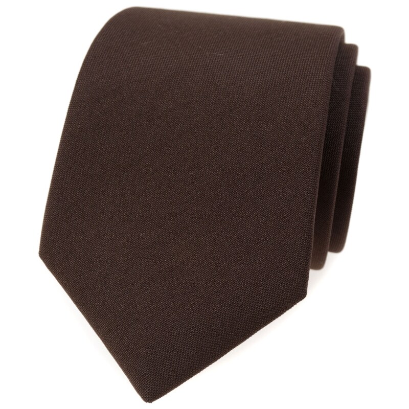 Avantgard Mattbraune Krawatte für Herren