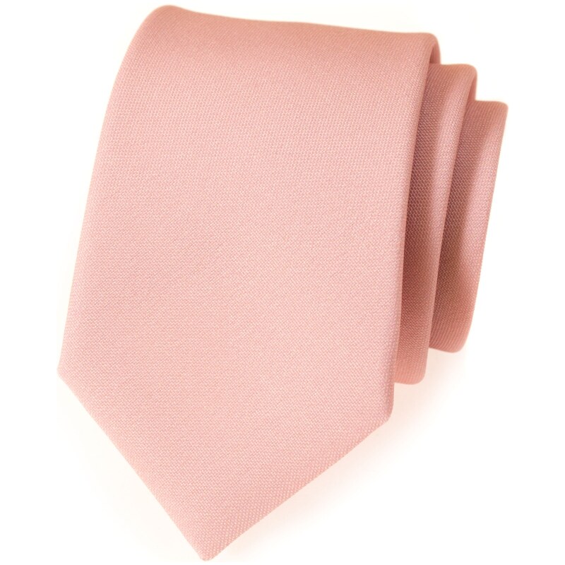 Avantgard Moderne puderfarbene Krawatte matt