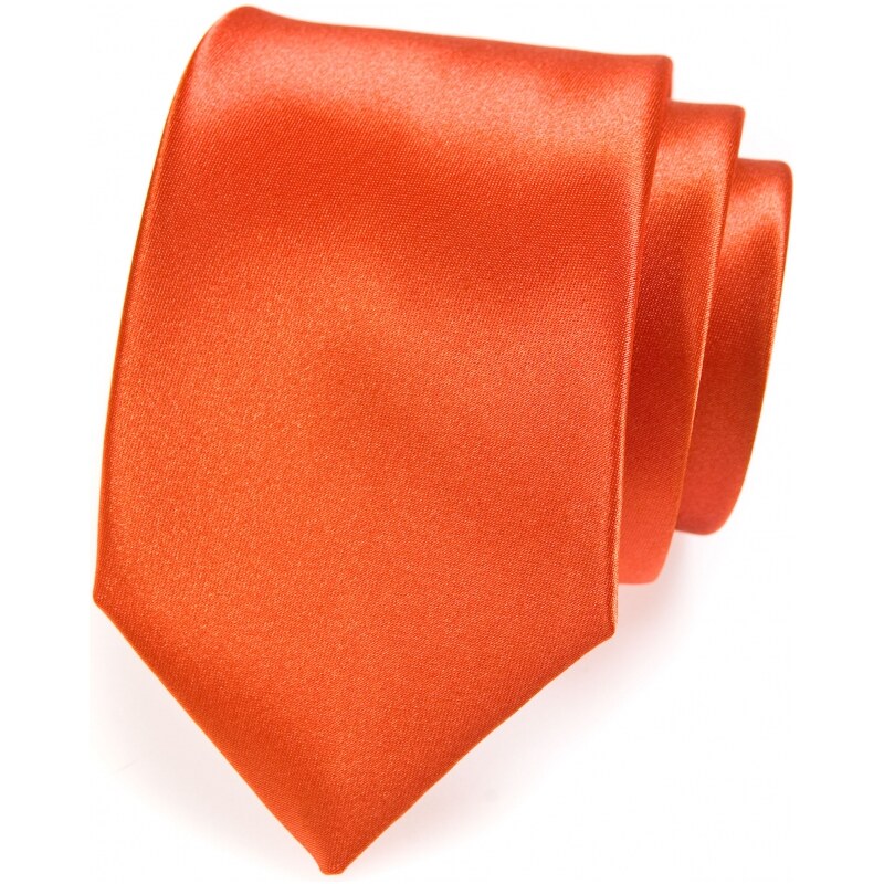 Avantgard Orange einfarbige Krawatte für Männer