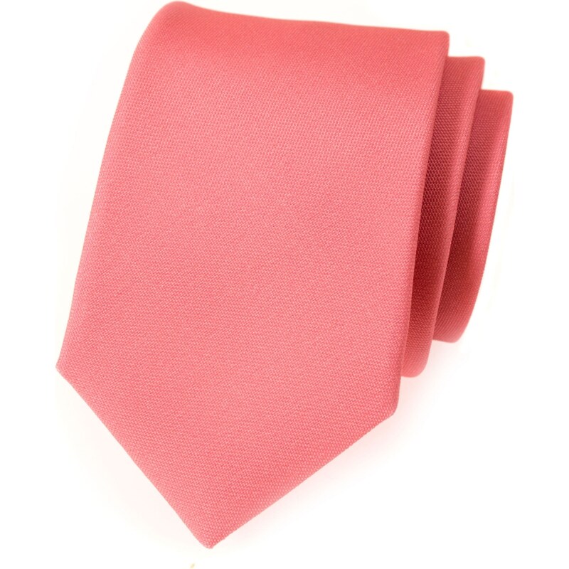 Avantgard Krawatte rosa mattiert einfarbig