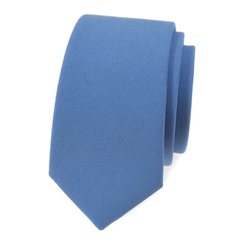 Avantgard Blaue, schmale Krawatte