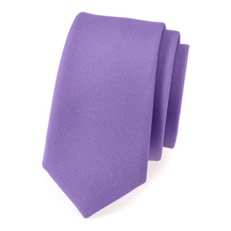 Avantgard Hellviolette, matte, schmale Krawatte