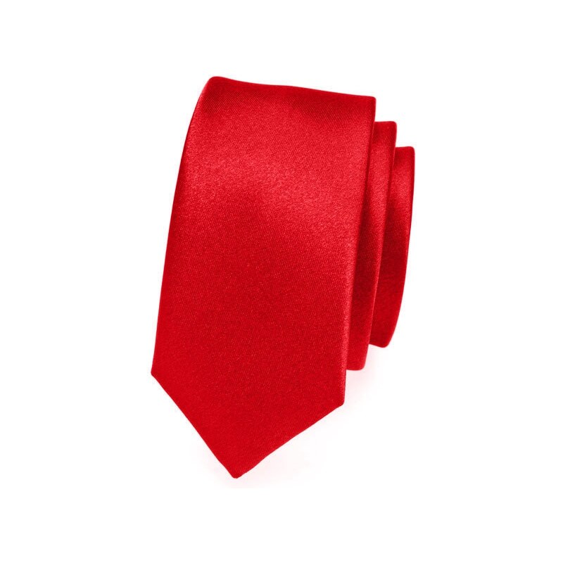 Avantgard Schmale Krawatte SLIM rot