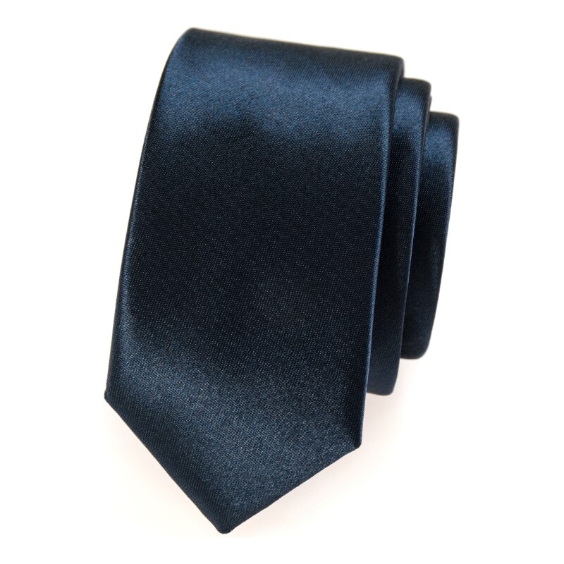 Avantgard Krawatte SLIM für Herrren blue navy