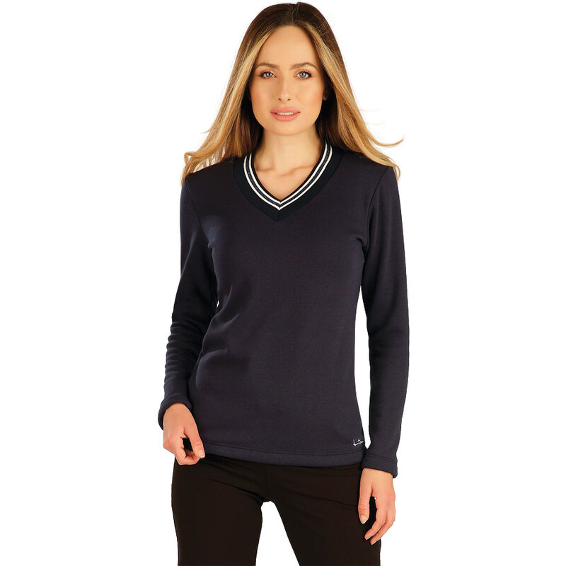 LITEX Damen Sweatshirt mit langen Ärmeln. 7A060, dunkelblau
