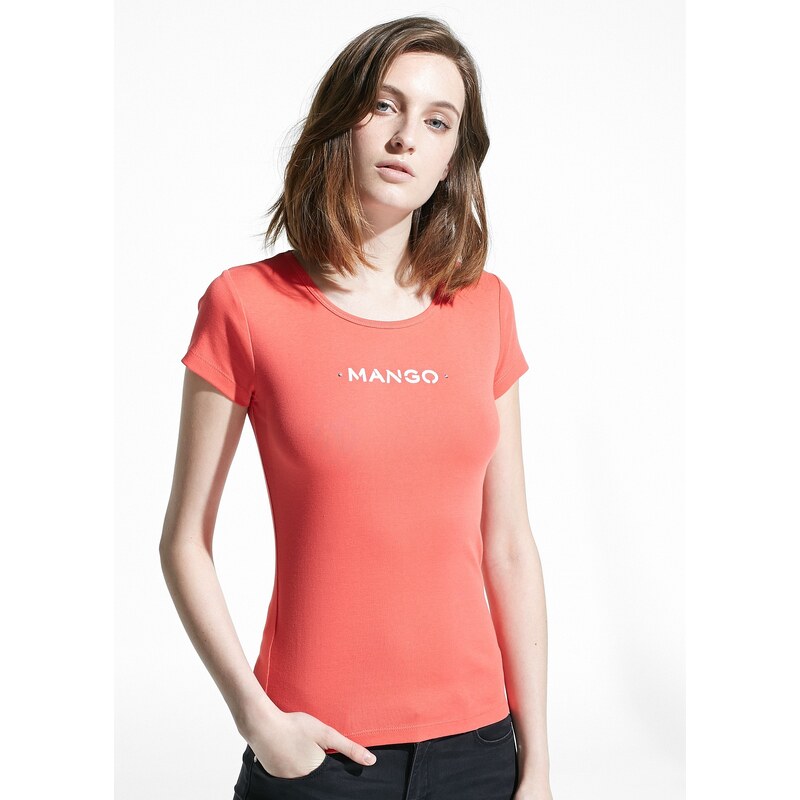 MANGO T-Shirt Mit Metallic-Logo