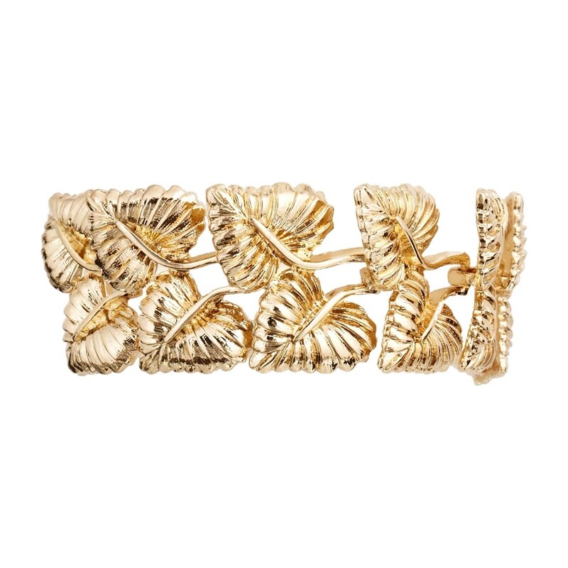 Gogo Philip Gold Leaf Bracelet