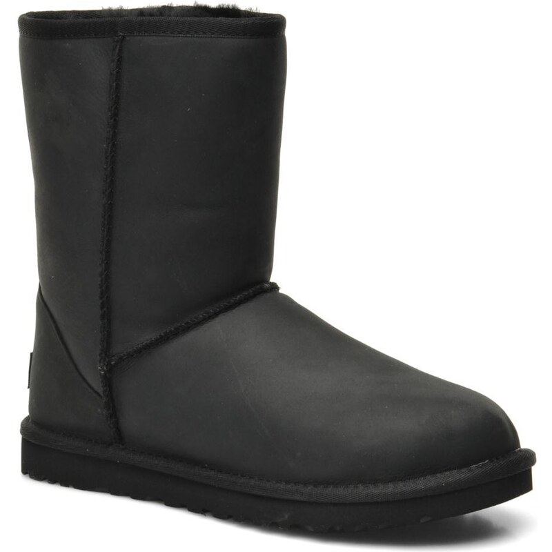 SALE - 28% - UGG - Classic Short Leather - Stiefeletten & Boots für Damen / schwarz