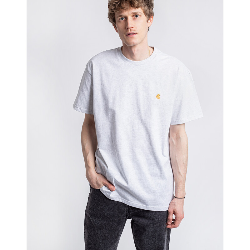 Carhartt WIP S/S Chase T-Shirt Ash Heather / Gold