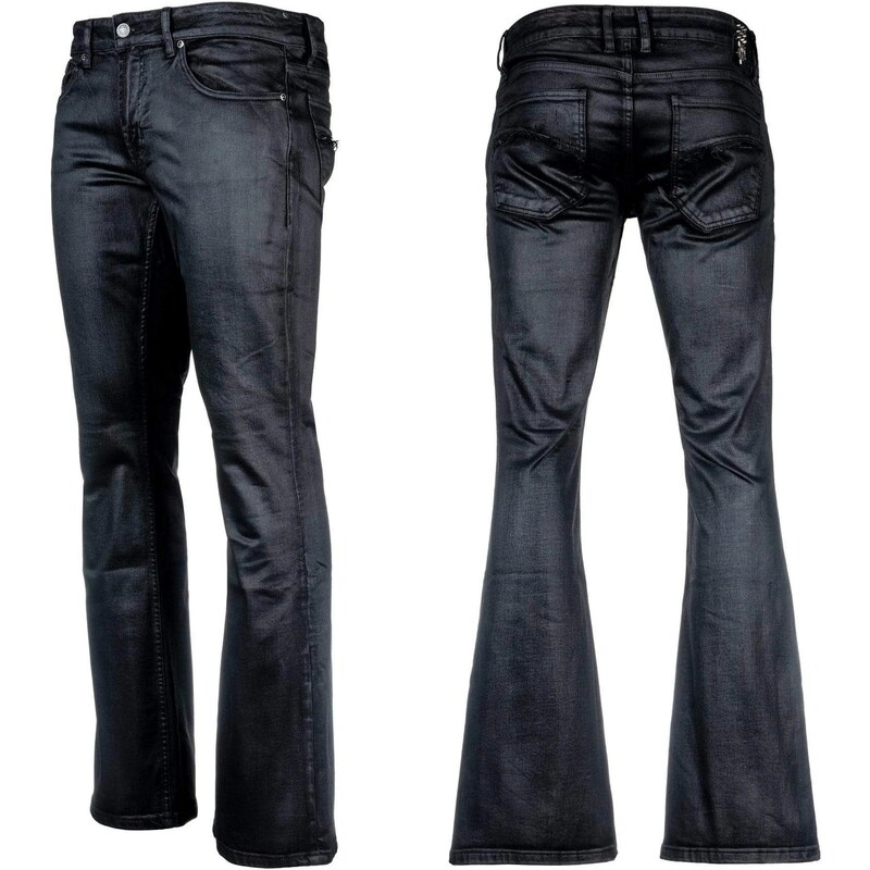 Herrenhose (Jeans) WORNSTAR - Hellraiser Coated - Charcoal