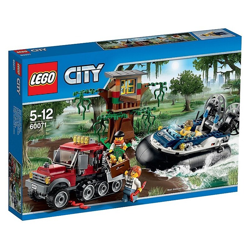 Verbrecherjagd im Luftkissenboot, (60071), »LEGO® City«, LEGO®