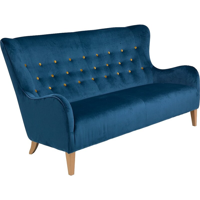 Max Winzer® 2,5-Sitzer Sofa »Melina« im Retrolook, mit farbigen Zierknöpfen, Breite 190 cm