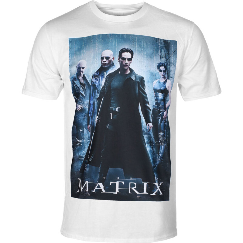 Film T-Shirt Männer Matrix - Poster - HYBRIS - WB-1-MTRX006-SUB-WH
