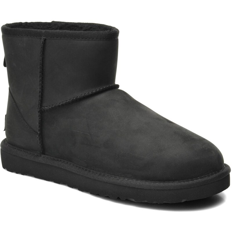 UGG - Classic Mini Leather - Stiefeletten & Boots für Damen / schwarz