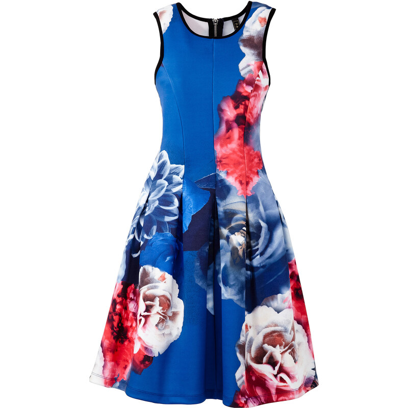 BODYFLIRT boutique Kleid in Scubaoptik Angela ohne Ärmel in blau von bonprix