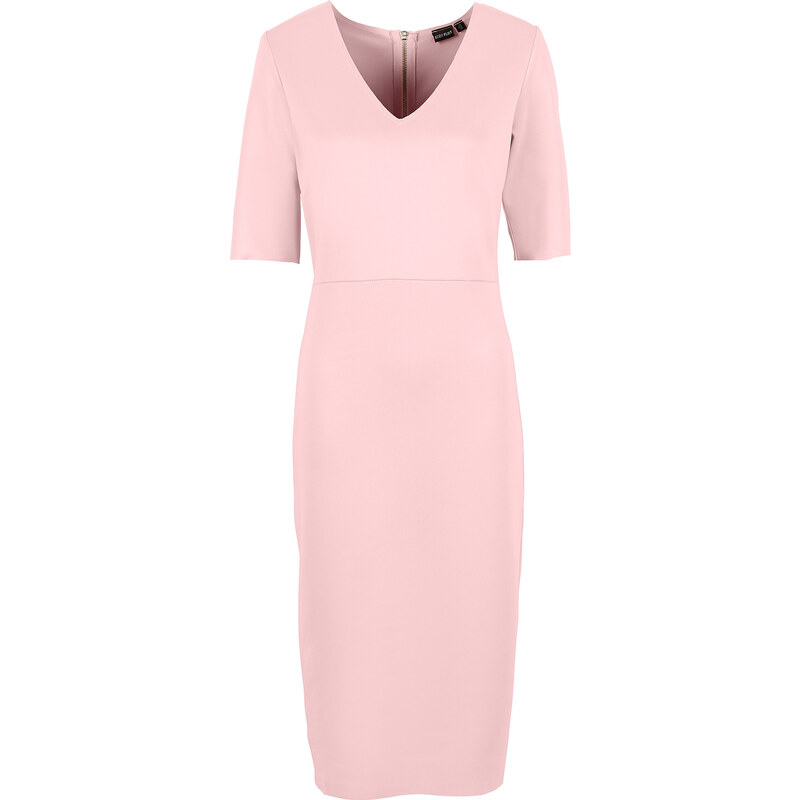 BODYFLIRT Scuba Kleid/Sommerkleid in rosa von bonprix