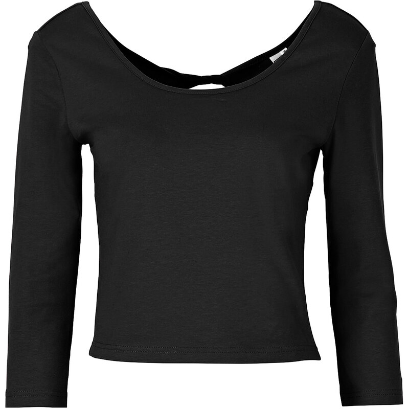 RAINBOW Kurz-Shirt 3/4 Arm in schwarz (Rundhals) für Damen von bonprix