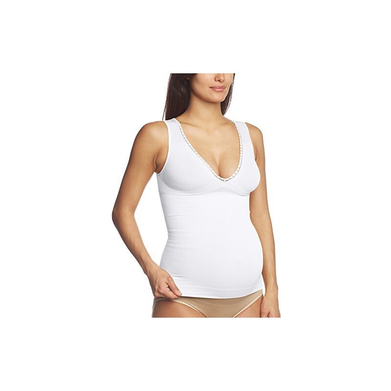 Relaxsan Damen T-Shirt Smart Schwangerschafts-Top mit Spitze aus Baumwolle