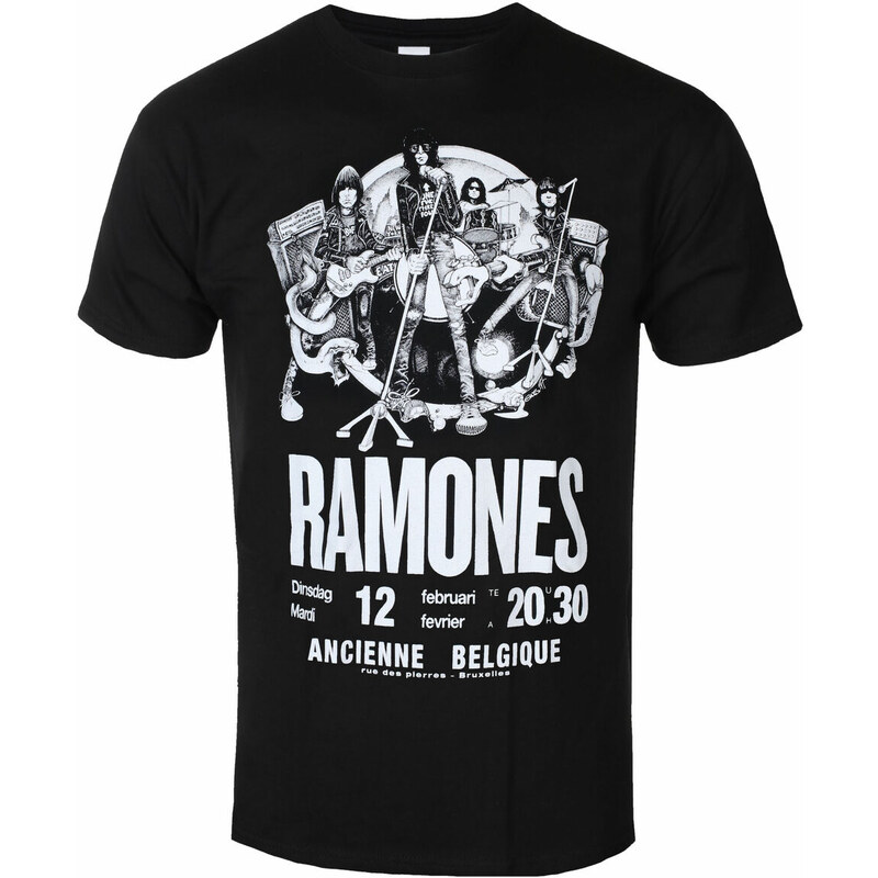 Metal T-Shirt Männer Ramones - Belgique - ROCK OFF - RAECOTS01MB