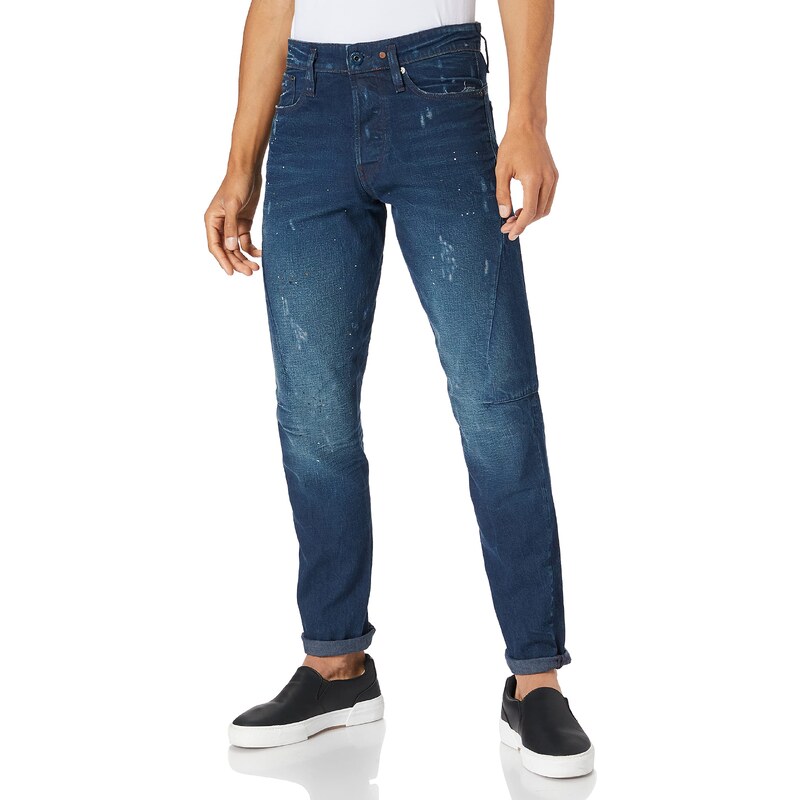 G-STAR RAW Herren Scutar 3D Tapered Jeans, Blau (worn in taint destroyed D17711-9657-C270), 36W / 32L