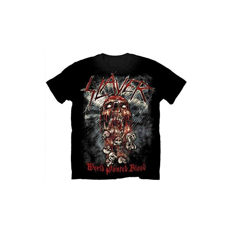 Slayer Herren, T-Shirt, World Painted Blood Skull
