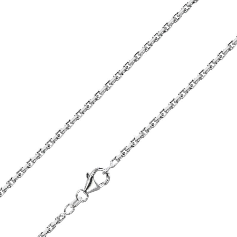trendor Halskette Herren 925 Silber Ankerkette 2,0 mm 41383-60, 60 cm
