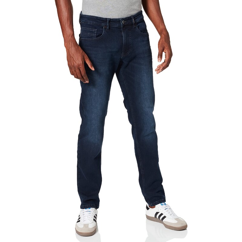 camel active Herren Slim Fit 5-Pocket Jeans 32 Dunkelblau menswear-42/32