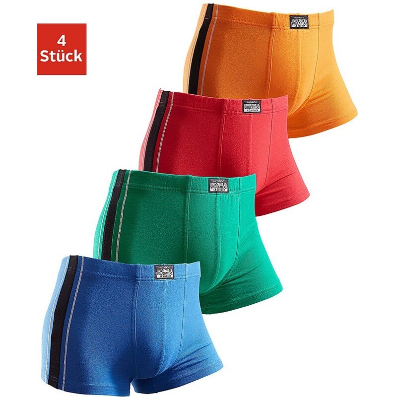AUTHENTIC UNDERWEAR LE JOGGER Authentic Underwear Boxer (4 Stück) mit kontrastfarbenen Streifen