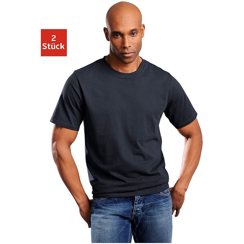 Schiesser Unterziehshirt (2 Stück) schlichte Basic-Shirts in Top-Markenqualität