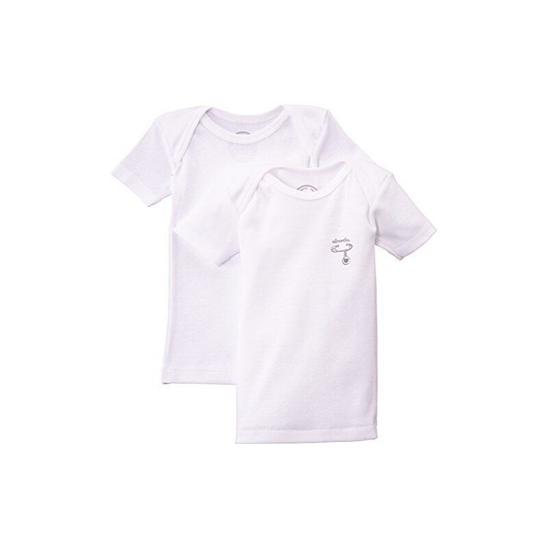Absorba Underwear Baby (Unisex Unterhemd Bluse, 2Er Pack, Einfarbig
