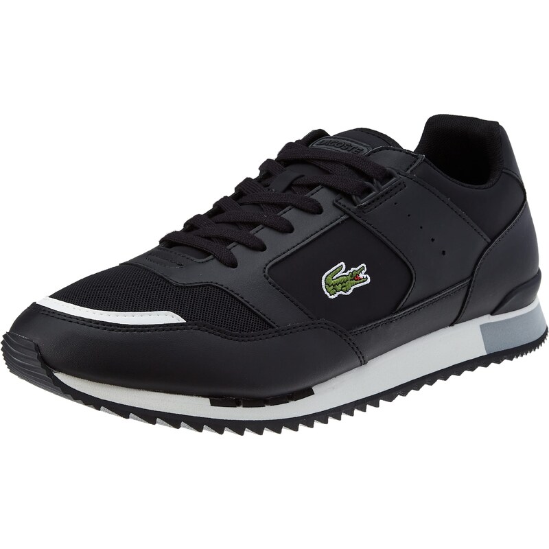 Lacoste Herren 40SMA0025 Sneakers, Blk/Gry, 44.5 EU