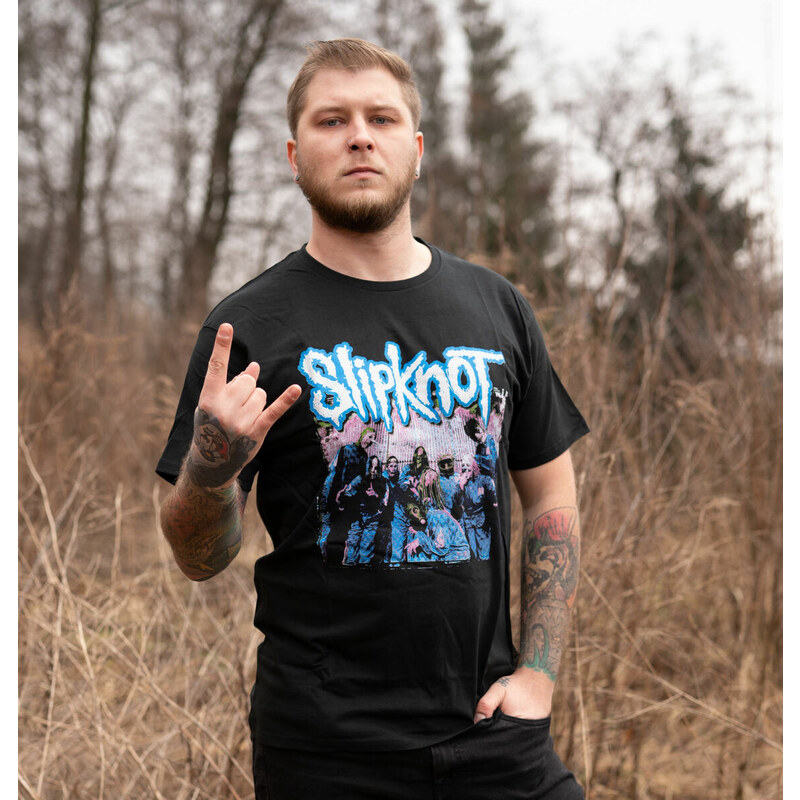 Metal T-Shirt Männer Slipknot - 20th Anni - ROCK OFF - SKTS58MB