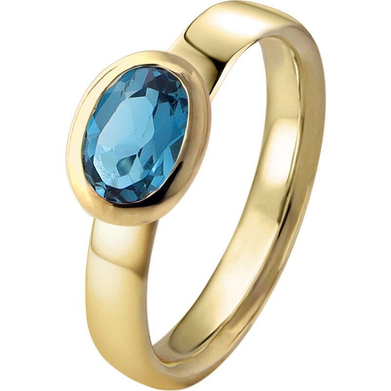 Acalee Topas Ring Gold 333 / 8K Echt Topas London Blau 90-1016-03-53, 53/16,9