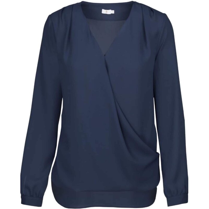 Seidensticker Damen Fashion 1/1-LANG-122645 Bluse, Blau (Blue 19), 38