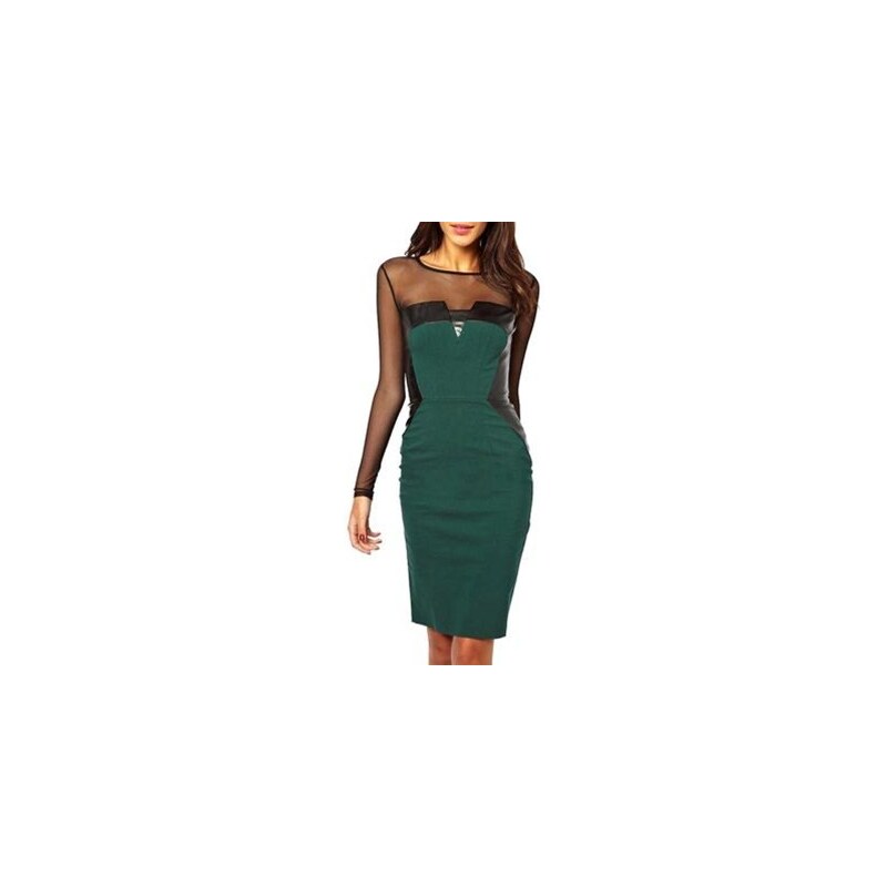Chic Dresses Kleid mit Bustierschnitt - grün