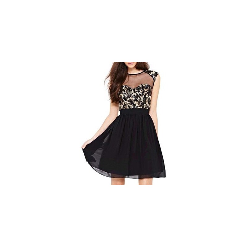 Chic Dresses Kleid mit kurzem Schnitt - schwarz
