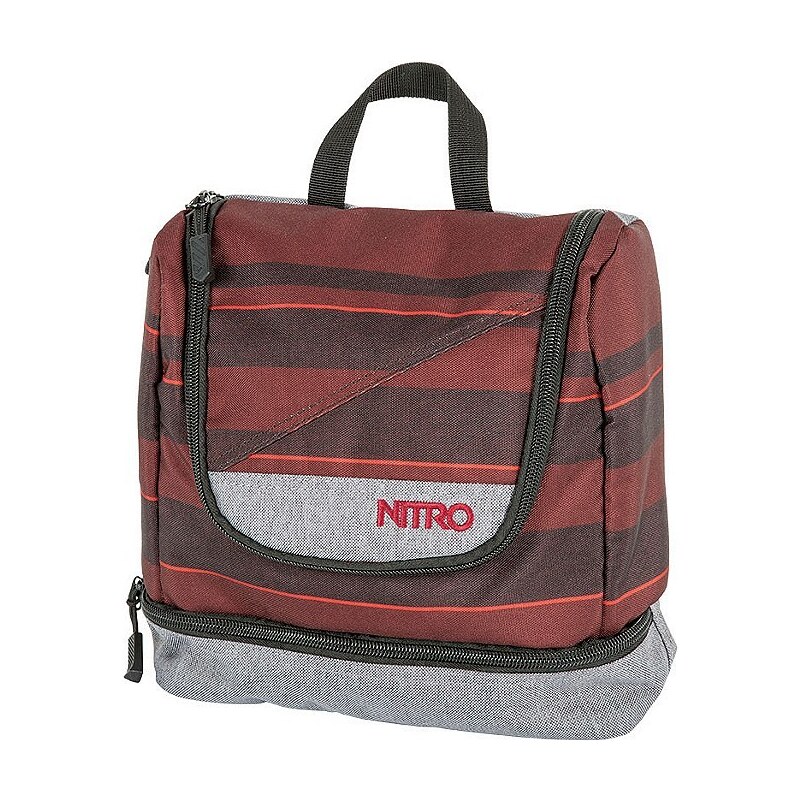 Nitro Reise Kulturtasche, »Travel Kit - Red Stripes«