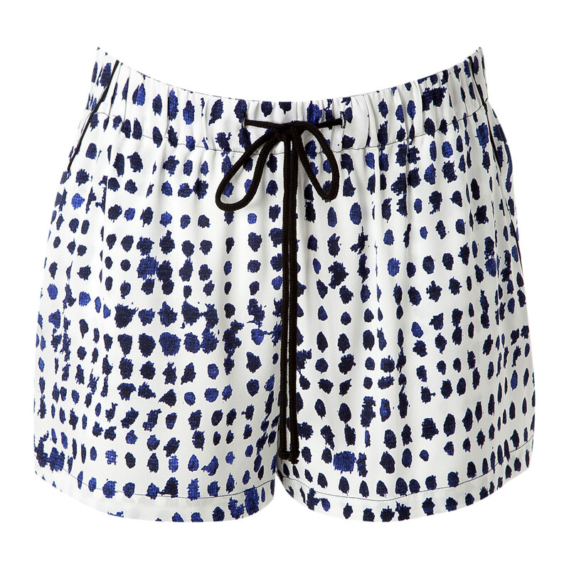 Milly Silk Printed Shorts