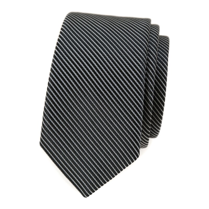 Avantgard Schmale Krawatte mit schwarzen Streifen