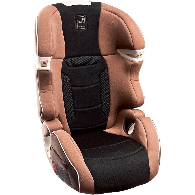 KIWY Kindersitz »SLF23«, mit Q-Fix Adapter für Isofix Haltepunkte im Auto, mokka