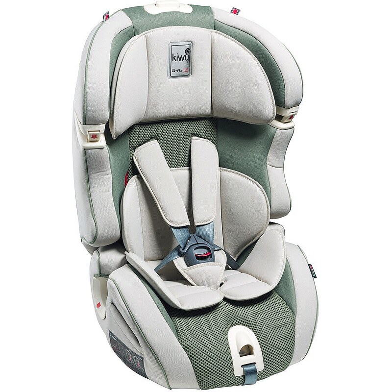 KIWY Kindersitz »SLF123«, mit Q-Fix Adapter für Isofix Haltepunkt im Auto, aloe