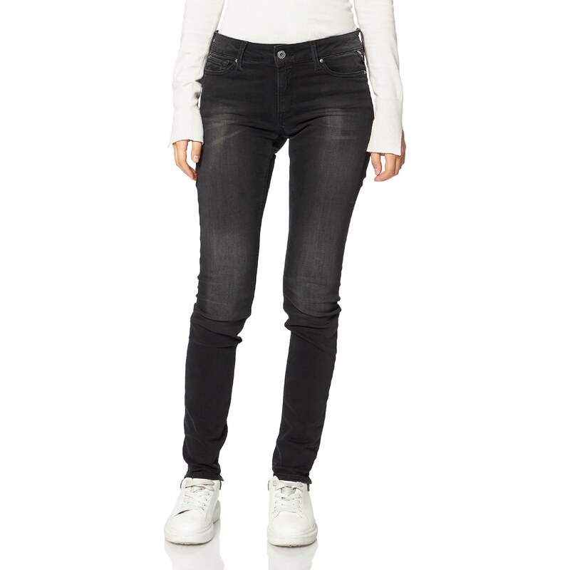 REPLAY Damen New Luz Jeans, Grau (097 Dark Grey), 23W / 30L