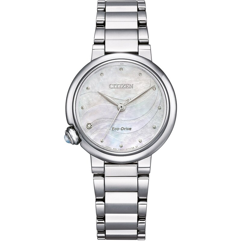 Citizen Eco-Drive Damen-Armbanduhr Perlmutt EM0910-80D
