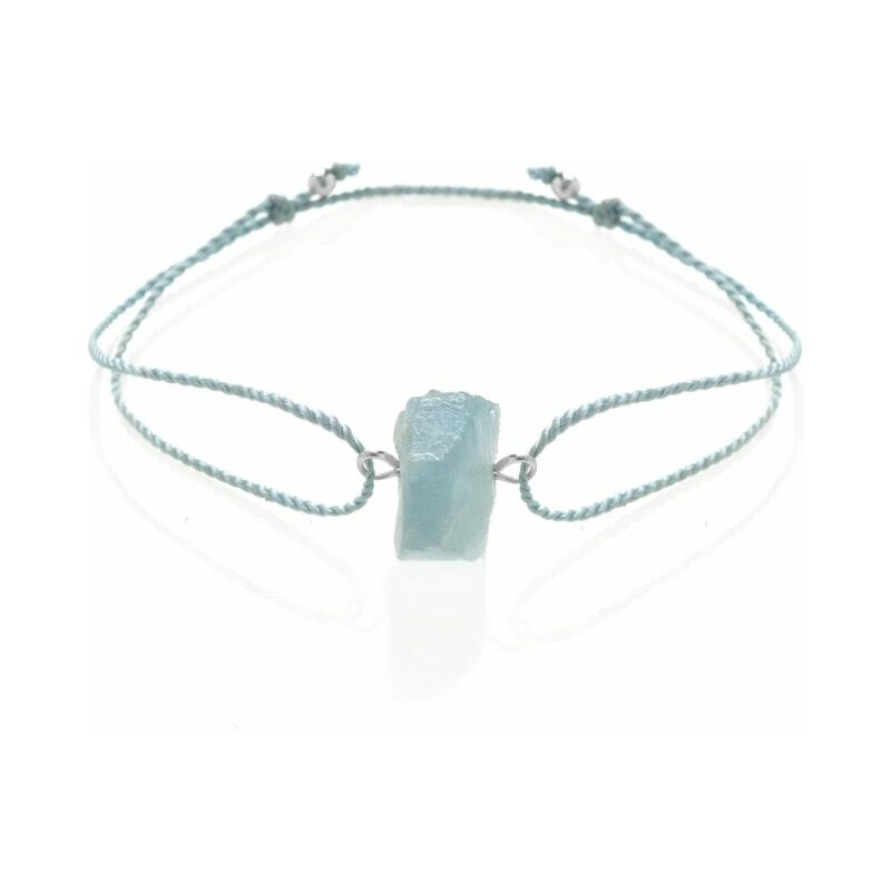 Rohes Aquamarine Armband - Silber Trimakasi