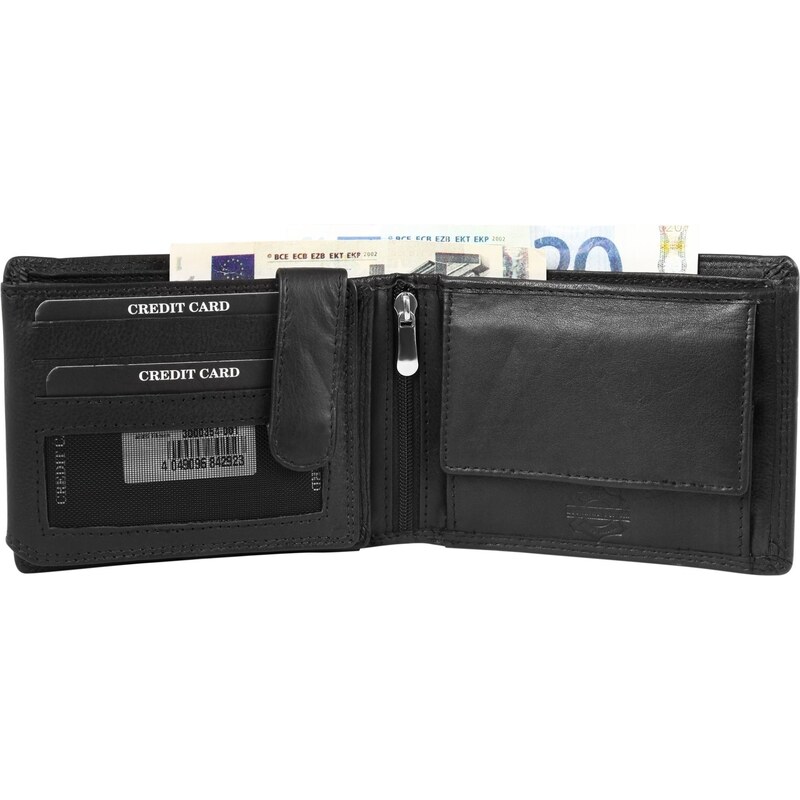 Herren Leder Geldbörse Leonardo Verrelli 301354 mit RFID Schutz